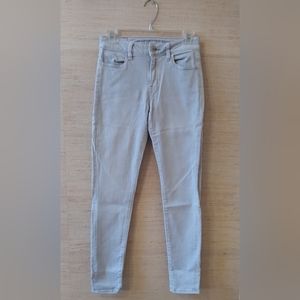 American Eagle Outfitters High-Rise Pale Blue Jeggings (0)